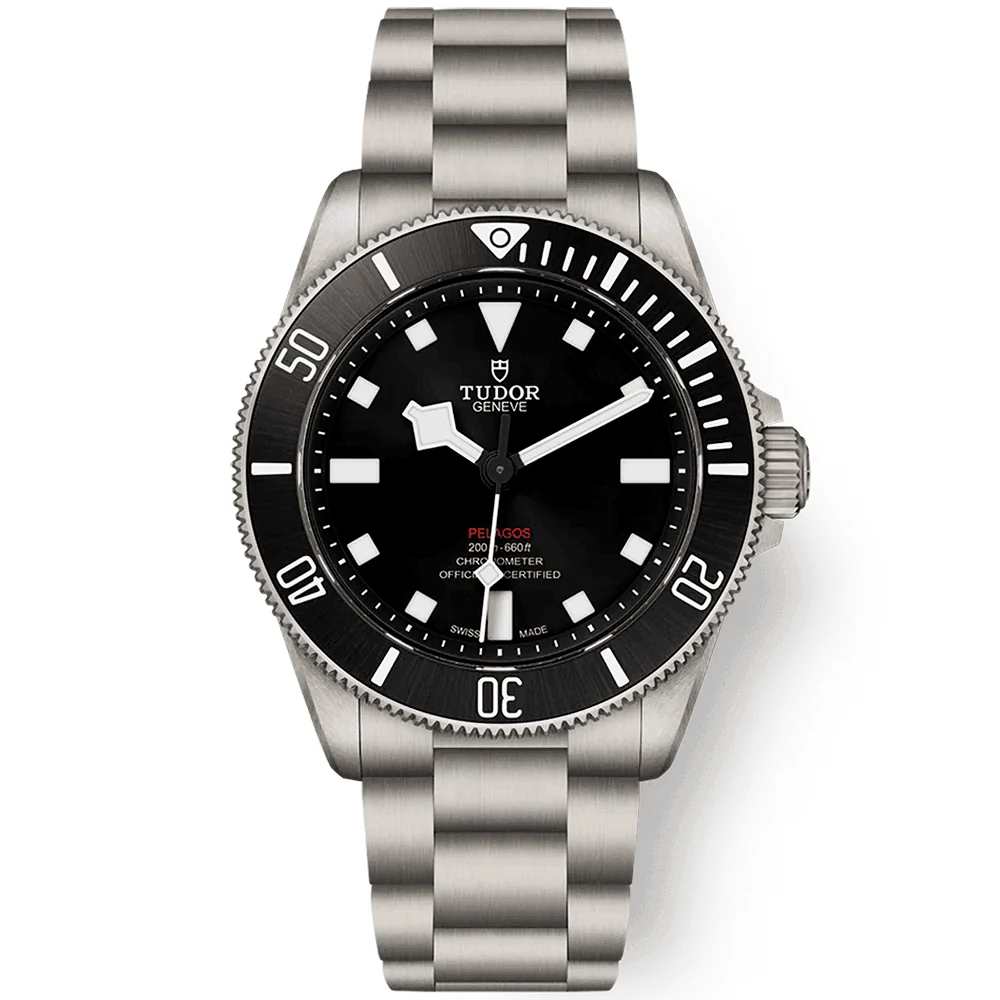 Pelagos 39mm Black Sunray Dial & Ceramic Bezel Titanium Automatic Watch