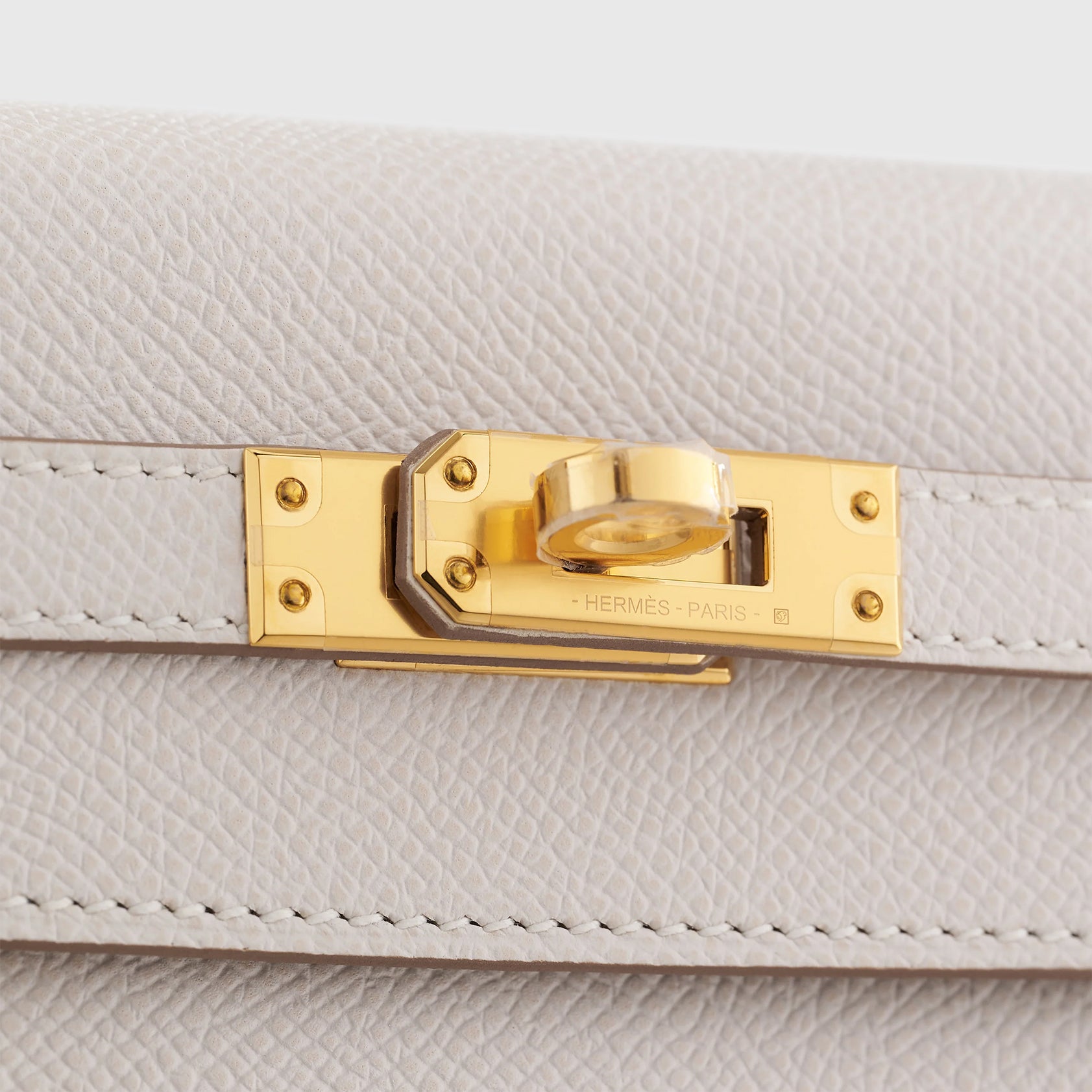 Hermès Kelly 25 Epsom Gris Pale Gold Hardware 6