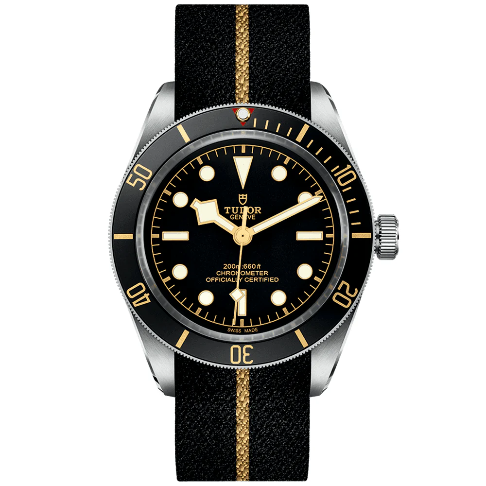 Black Bay 58 39mm Black Dial & Bezel Automatic Fabric Strap Watch