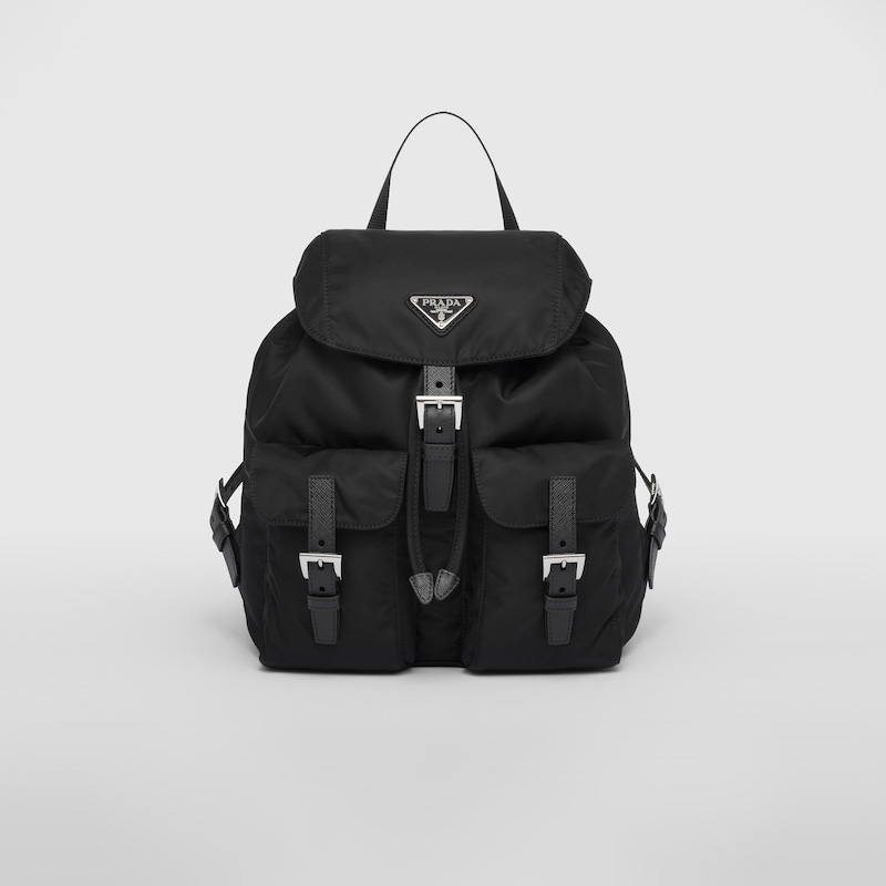 Re-Nylon medium backpack with pouch