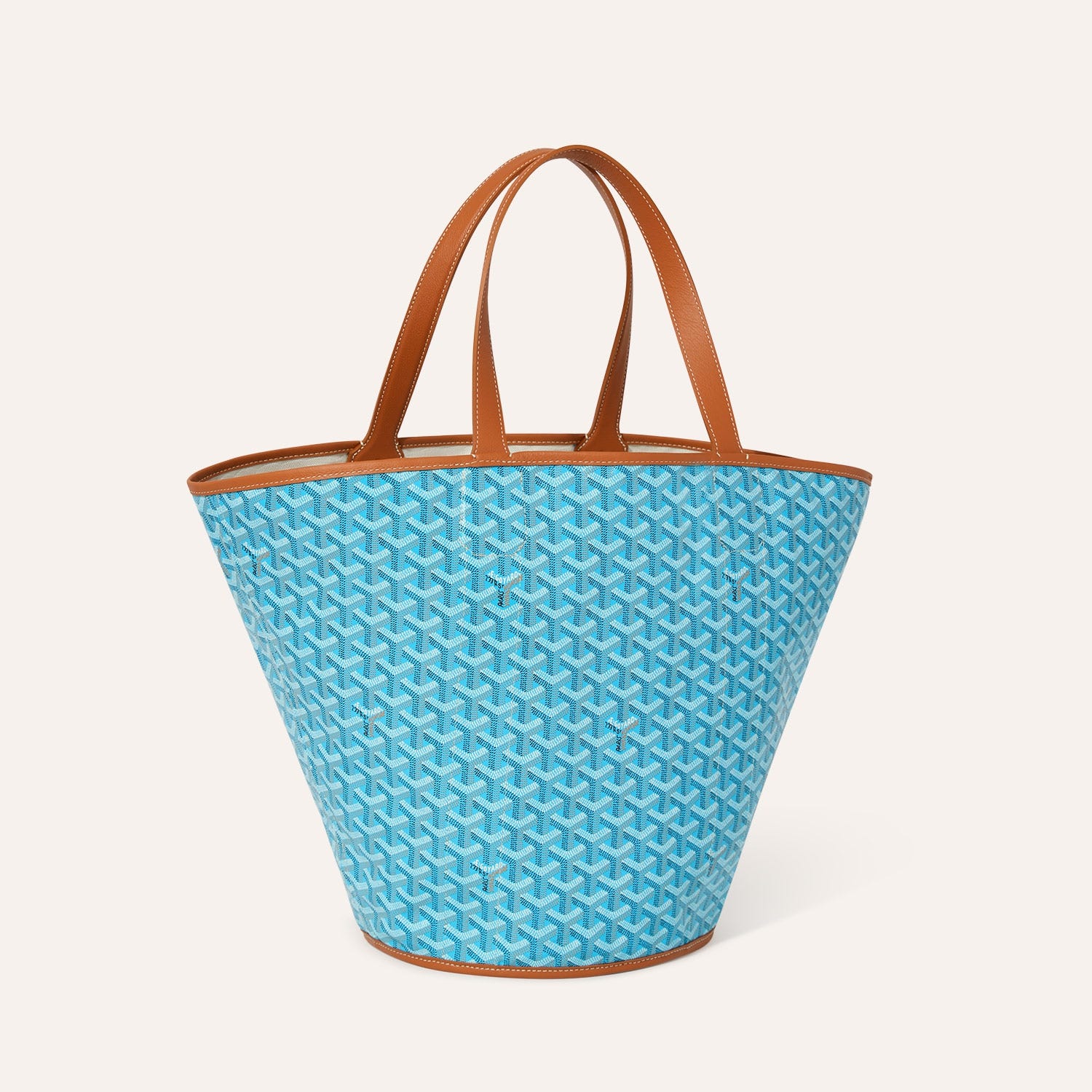 Belharra Bag Turquoise & Tan 4