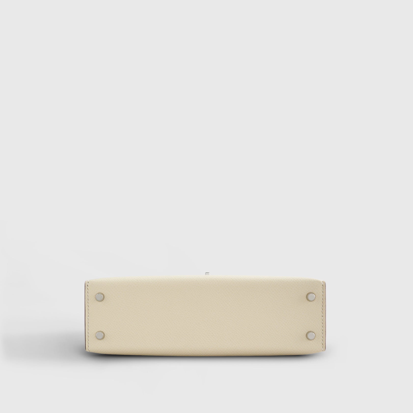 Hermès Kelly 20 Epsom Nata Yellow / Orange Strap Palladium Hardware 5